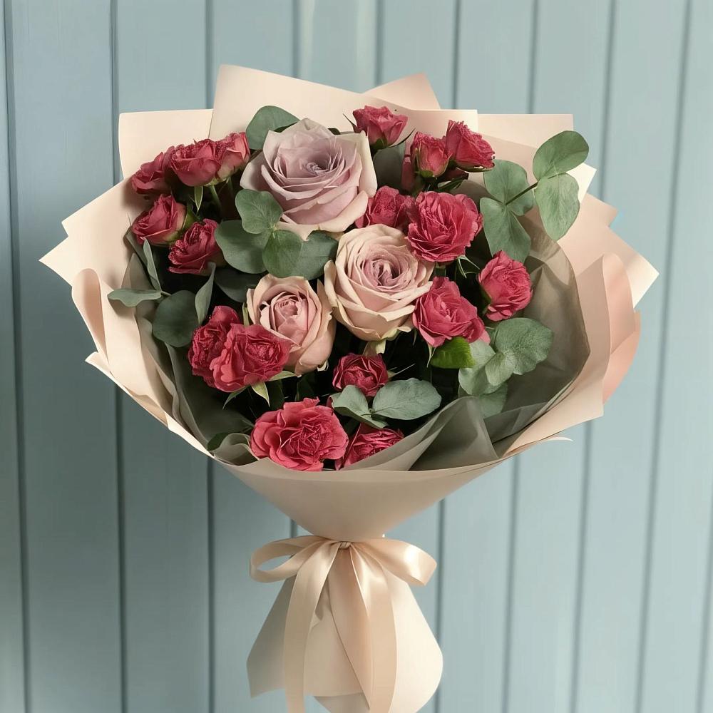 Букет цветов из: Гвоздики и Розы в Гай-Кодзор