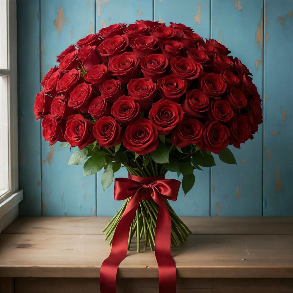 Букет Красные розы Блэк Меджик в Гай-Кодзор