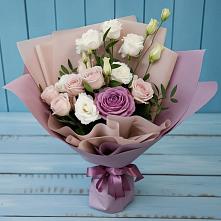 Букет цветов из:  Розы и Лизиантусы #REPLACE_PRED# Гай-Кодзор