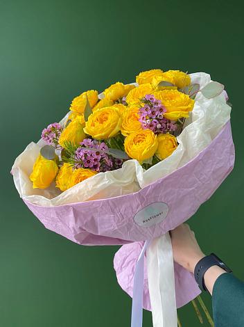 Букет Кустовые желтые розы в Гай-Кодзор