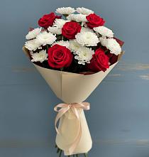Букет цветов из:  Розы и Хризантемы в Гай-Кодзор