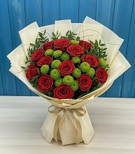 Букет цветов из:  Розы и Хризантемы в Гай-Кодзор