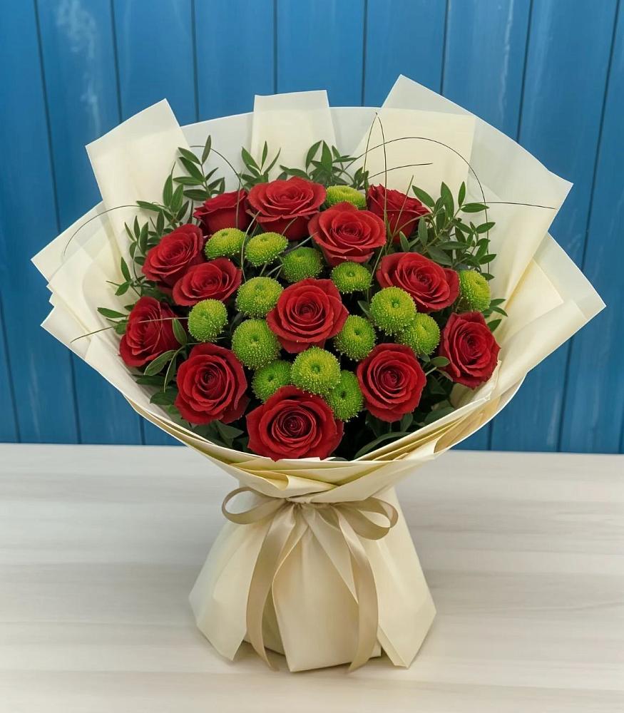 Букет цветов из: Розы и Хризантемы в Гай-Кодзор