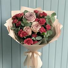 Букет цветов из:  Гвоздики и Розы в Гай-Кодзор