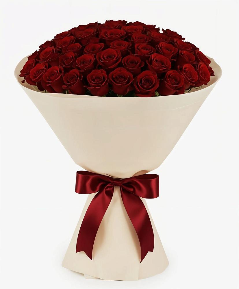 Букет 101 Бордовая роза Блэк Бакарра в Гай-Кодзор