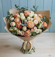 Букет цветов из:  Альстромерии и Розы в Гай-Кодзор